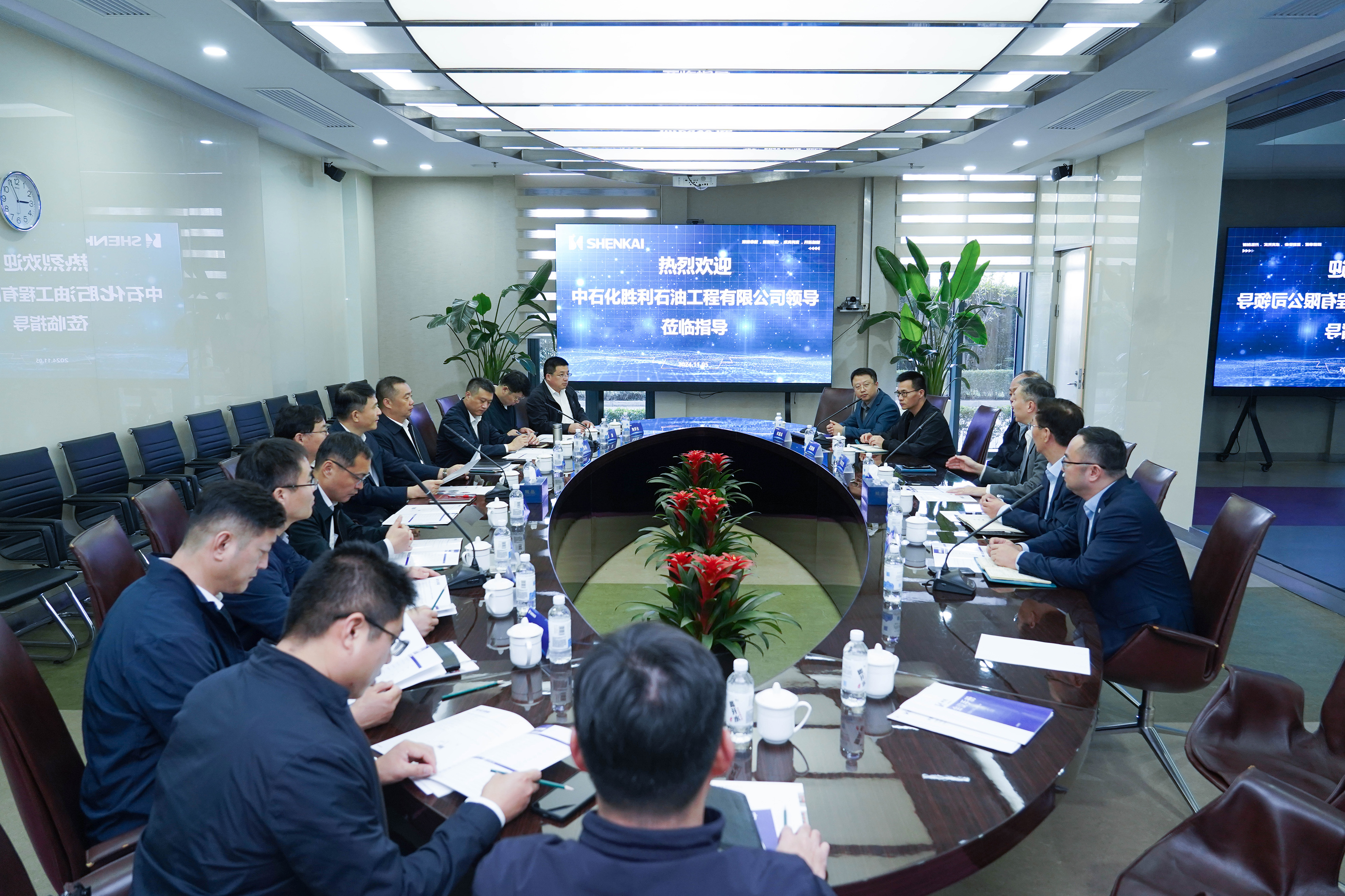 中石化胜利天然气工程有限公司领导莅临凯发参观交流(图1)