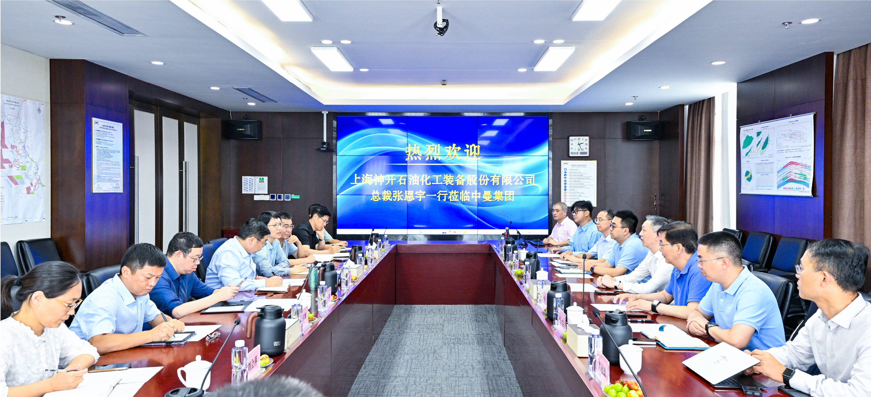 凯发com总裁一行赴中曼天然气交流(图1)